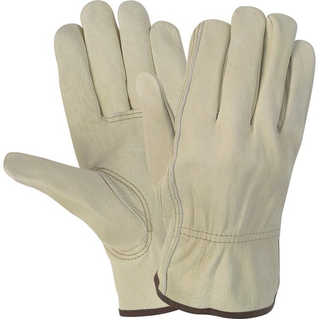 MCR Safety Gloves Leather Economy M MCSCRW3215M