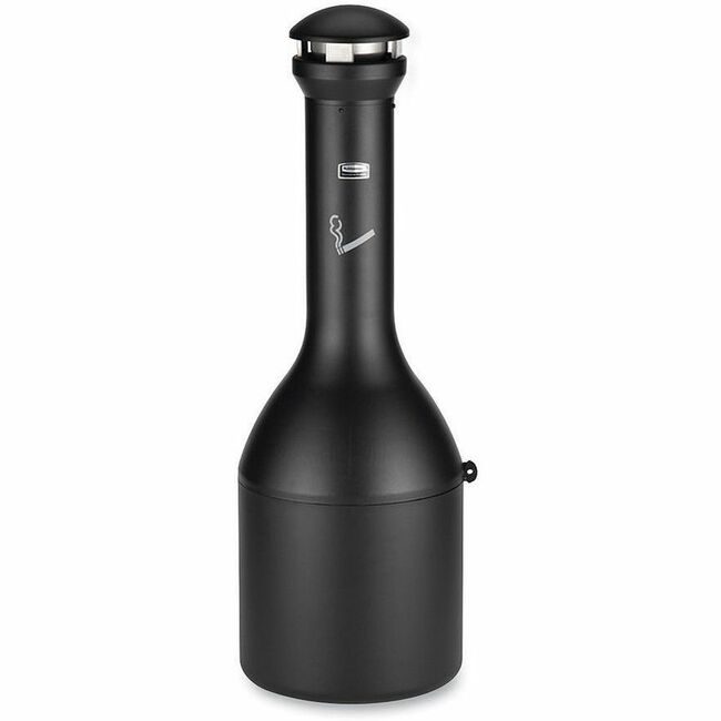 Rubbermaid Commercial Products Receptacle Smoke Trad Infin RCP9W3300BK