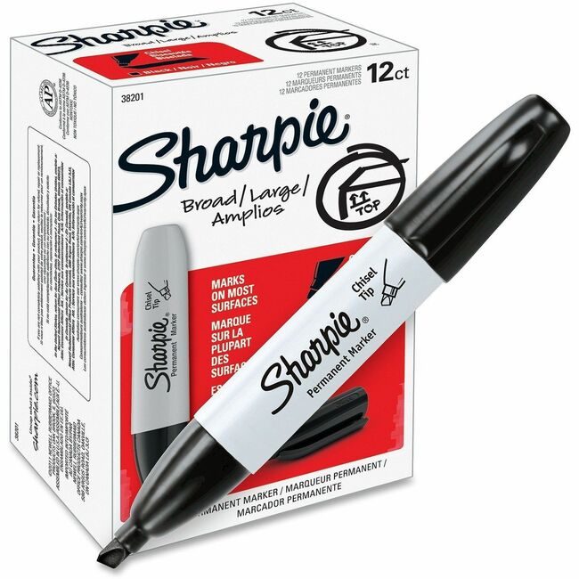 Sharpie / Expo / Prismacolor / Sanford Newell Brands / Sanford Sharpie / Expo / Prismacolor / Marker Chiseltip Black SAN38201