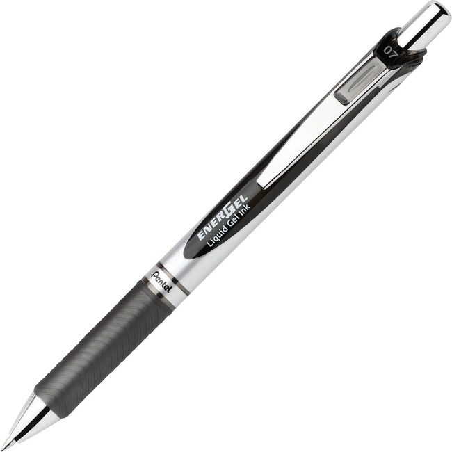 Pentel of America Pen Gel Rtx Mtltip 0.7MM Black PENBL77ADZ