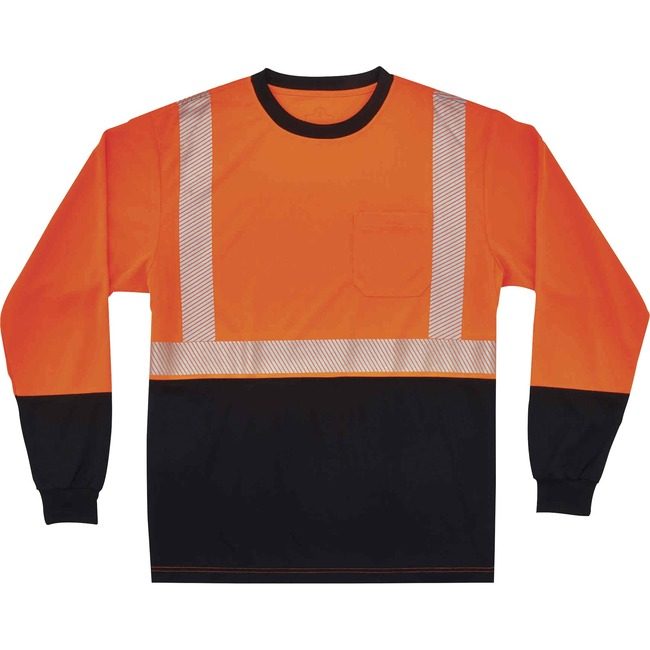 Ergodyne T-Shirt Long Sleeve M Orng EGO22683