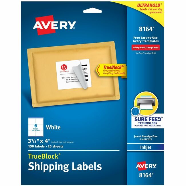 Avery Products Corporation Label Inkjt Shpng 3.5X4 150 AVE8164