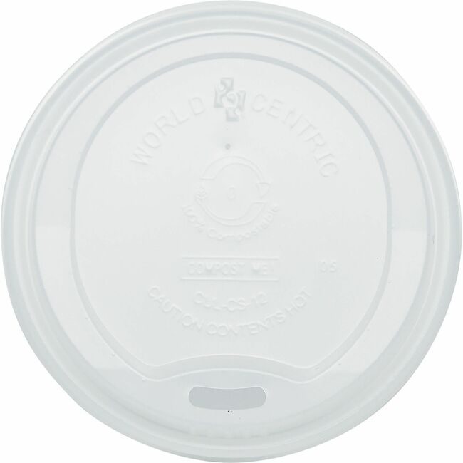 World Centric Lid Hot 10-20OZ 1000 WORCULCS12