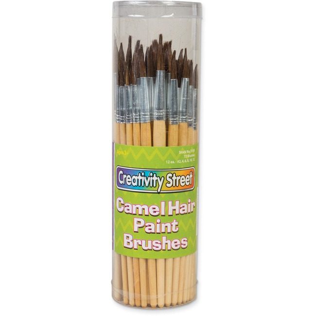 Pacon Corporation Brush Paint Camel Hair 72 Count PAC5159