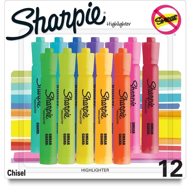 Sharpie / Expo / Prismacolor / Sanford Newell Brands / Sanford Sharpie / Expo / Prismacolor / Hiliter Shrp Tnk Pstl Assorted 12 Count SAN2157492