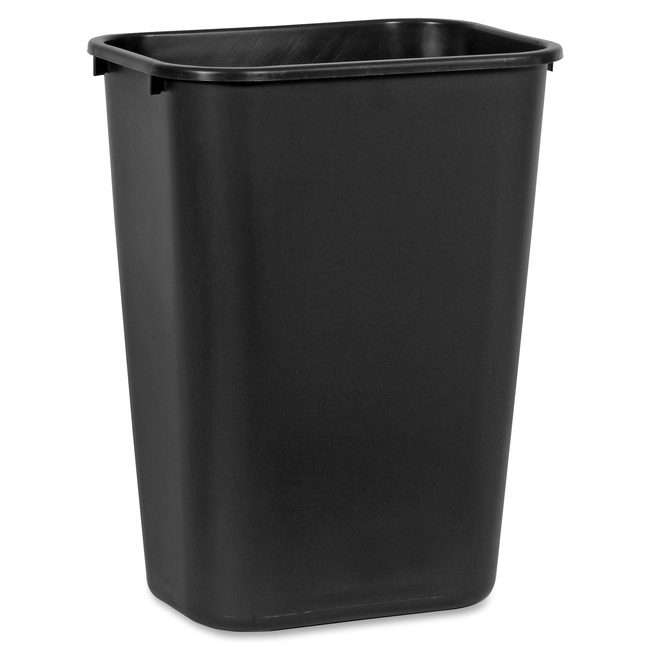 Rubbermaid Commercial Products Wastebasket Rect Large Black RCP295700BKCT