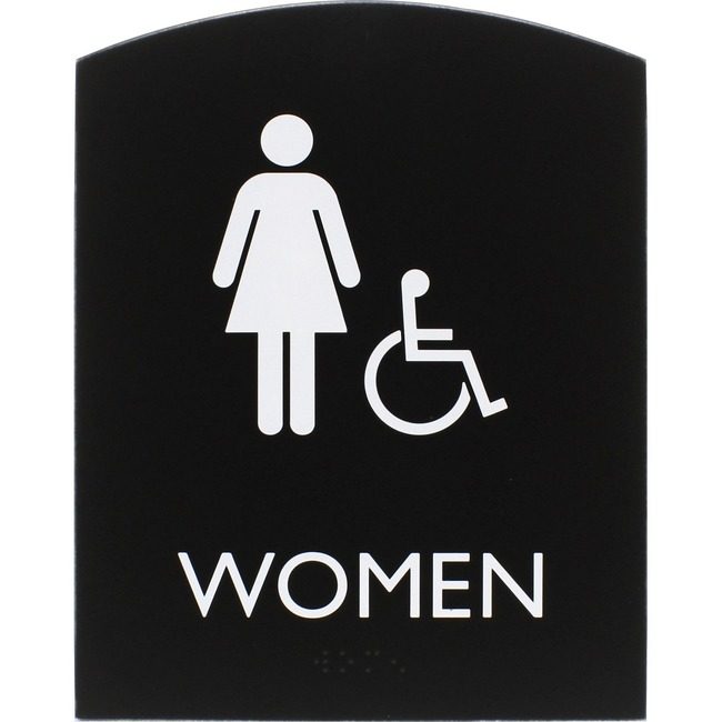 Lorell Sign 8.5X6.75 Ada Women Acc LLR02675
