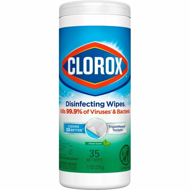 CloroxPro / Clorox The Clorox Company CloroxPro / Wipes Disinfectng Frsh 35 Count CLO01593PL