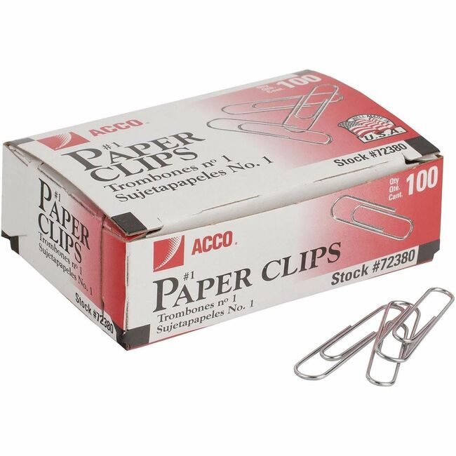 ACCO Brands Clips Paper Standard Regulr ACC72380
