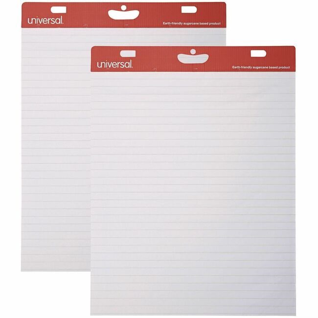 Universal Office Products Pad Easel " Ruled 2/CT White UNV45602