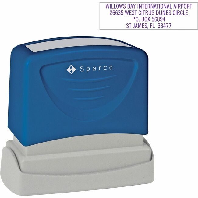 Sparco Stamp Cstm Bsnaddr 5LINE SPRCS60460