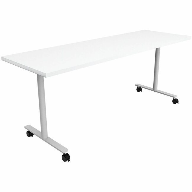Safco Products Table T-Legs Casters 72X24 SAFJN7224FXCDWT