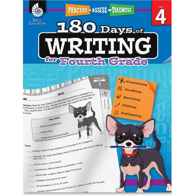 Teacher Created Materials / Shell Education Book 180 DAYS WRITING GRD 4 SHL51527