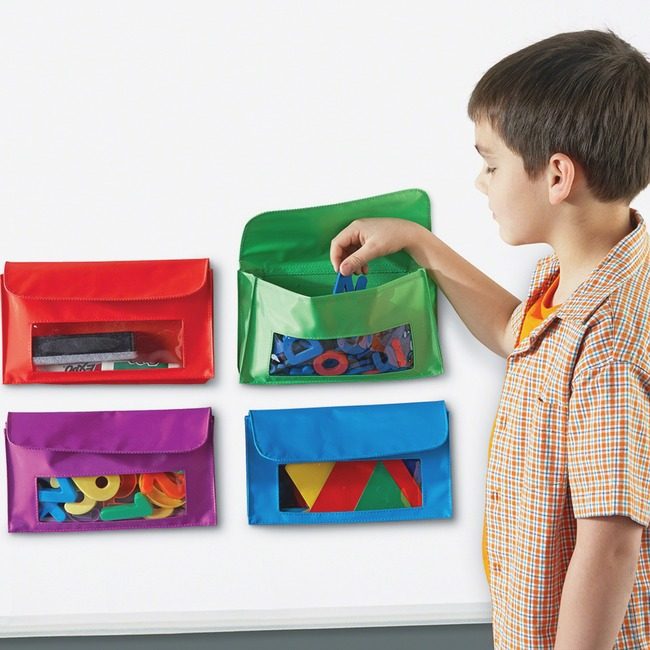 Learning Resources Pockets Storage Magntic 4PC LRNLER6447