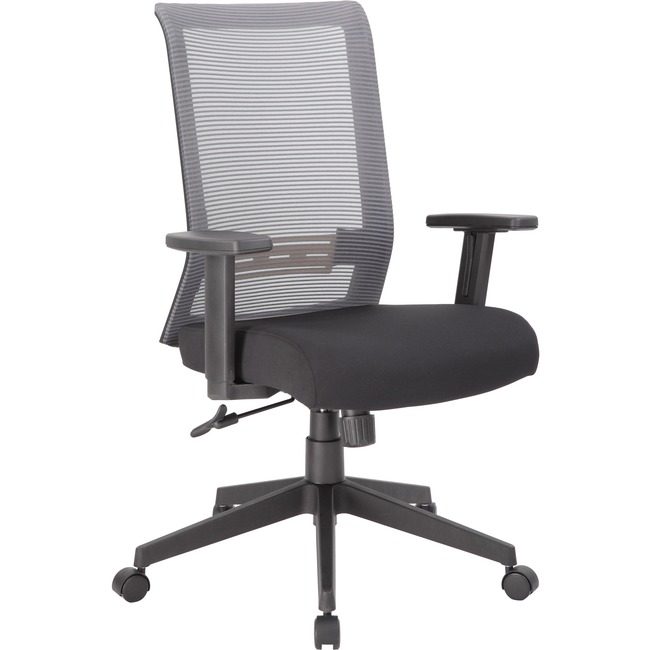 Boss Office Products Chair Task Mesh Black Gray BOPB6566GYBK