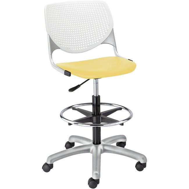 KFI Seating Poly Adj Stool W/Perf Bk KFIDS2300B8S12