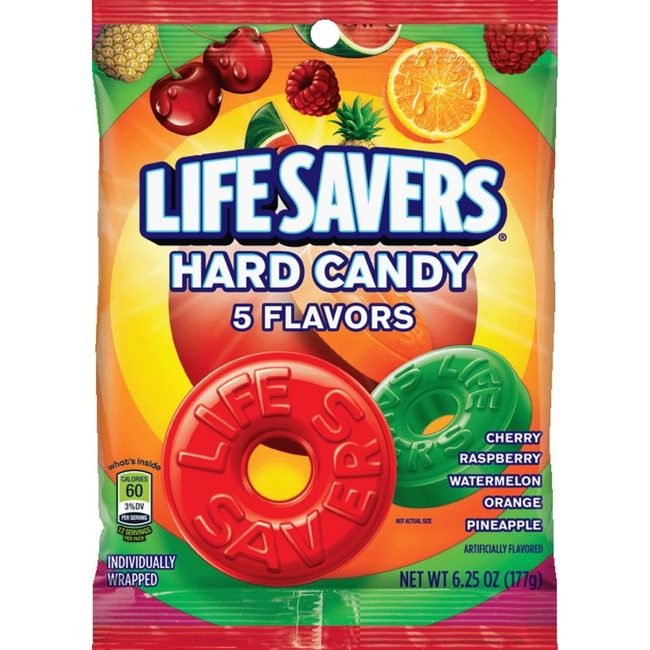 Mars Wrigley Life Savers / product-specific Lifesavers 5 FLAVOR 6.25 OZ MRS08501