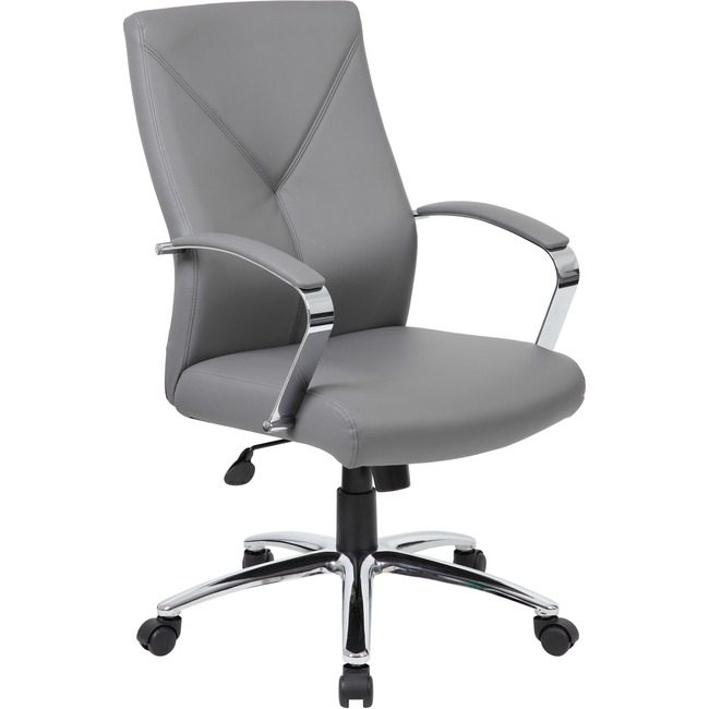 Boss Office Products Leatherplus Executive Chair BOPB10101GY