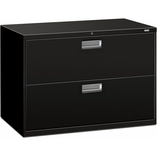 The HON Company File Lat 2DRW 42"-W/LOCK Black HON692L-P