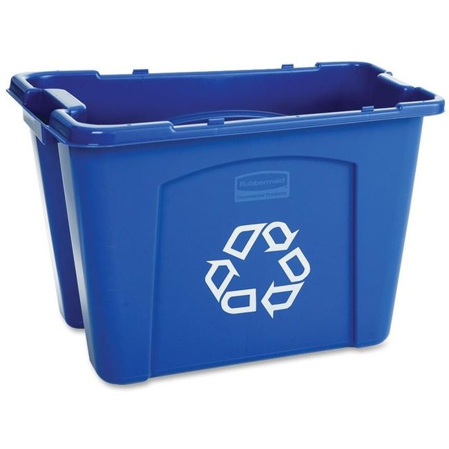 Rubbermaid Commercial Products Box Recycling 14GAL CAP RCP571473BE