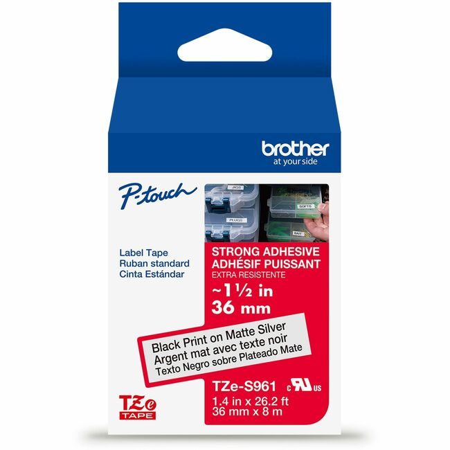 Brother International Cartridge Tape 1.5"BK/SR BRTTZES961G