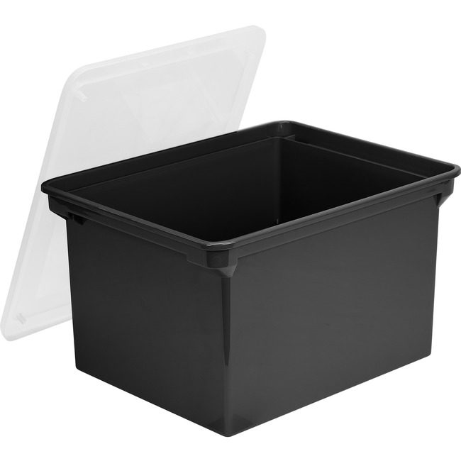 Storex File Ltr/Lgl Tote Black STX61528U04C