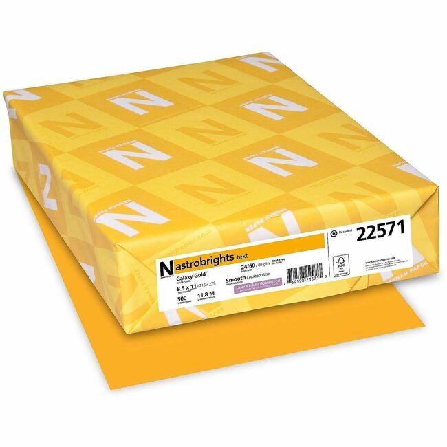 Neenah Paper, Inc. Astrobrights Astrobrt 24# Glxy Gld WAU22571