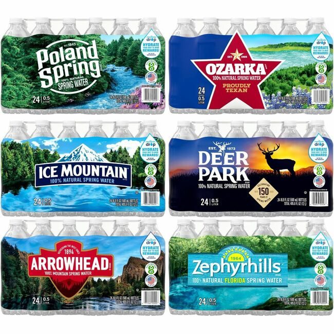Primo Brands Poland Spring Water Bottled .5LTR NLE101243