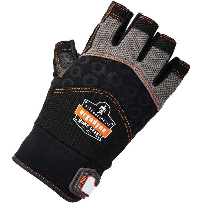 Ergodyne Half-Finger Gloves L Black EGO17694