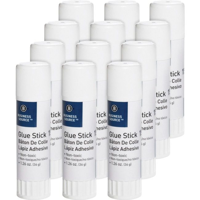 Business Source Glue Stick 1.26 Clear BSN15788PK