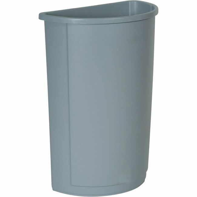 Rubbermaid Commercial Products Wastebasket Hlfrnd 21GL Gray RCP352000GY