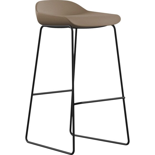 9to5 Seating Stool Bar Sldbse Fbrc La/Bk NTF9165STBFLA