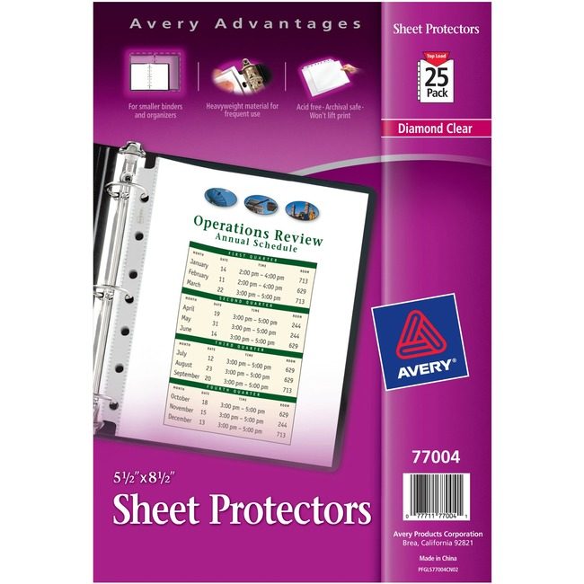 Avery Products Corporation Protectors Mini Clear 25 Pack AVE77004