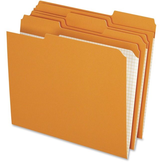 Pendaflex Folder Letter Double 11PT 1/3 Orn PFXR15213ORA