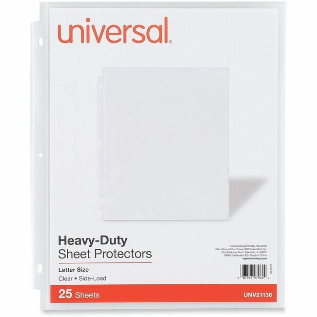 Universal Office Products Protector Shtsideload 25P UNV21136