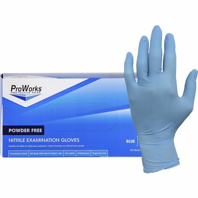 Hospeco Brands Group Glove Nitrile Exam 5.5M L HOSGLN106FL