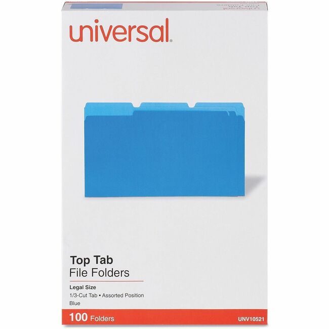 Universal Office Products Folder File 1/3C Legal Be UNV10521