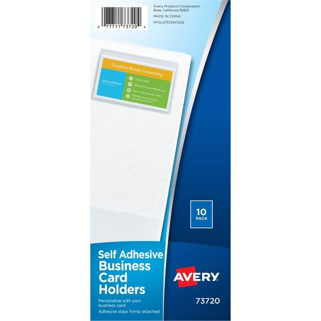 Avery Products Corporation Holder Label F/Busncrd 10 Pack AVE73720