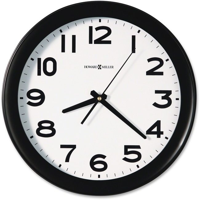 Howard Miller Clock Wall Quartz Black MIL625485