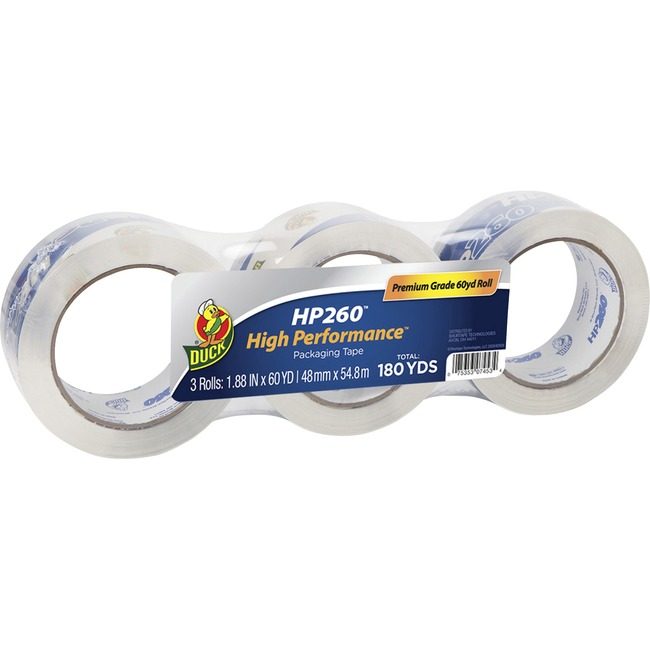 Shurtape Technologies Duck Brand Tape Pkg Highperform Clear 3 Pack DUC655074