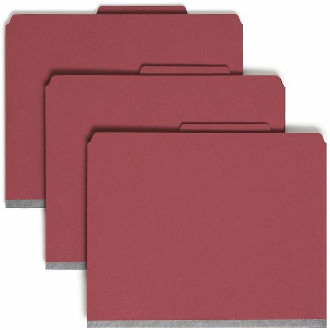 Smead Manufacturing Co. Folder Classf 3DIV 3"EX Red SMD14095