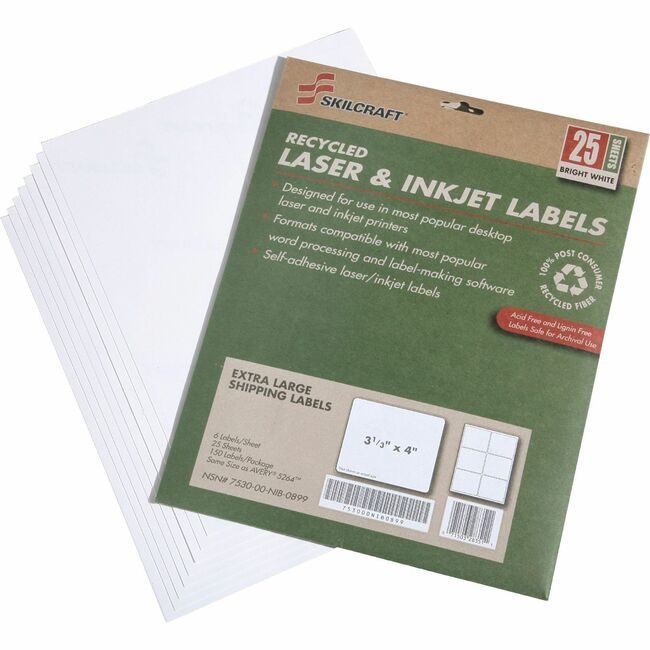Varies / verify SKU SKU-LEVEL VERIFICATION REQUIRED Label Shipping Rcyc 3-1/3X4 NSN5789295