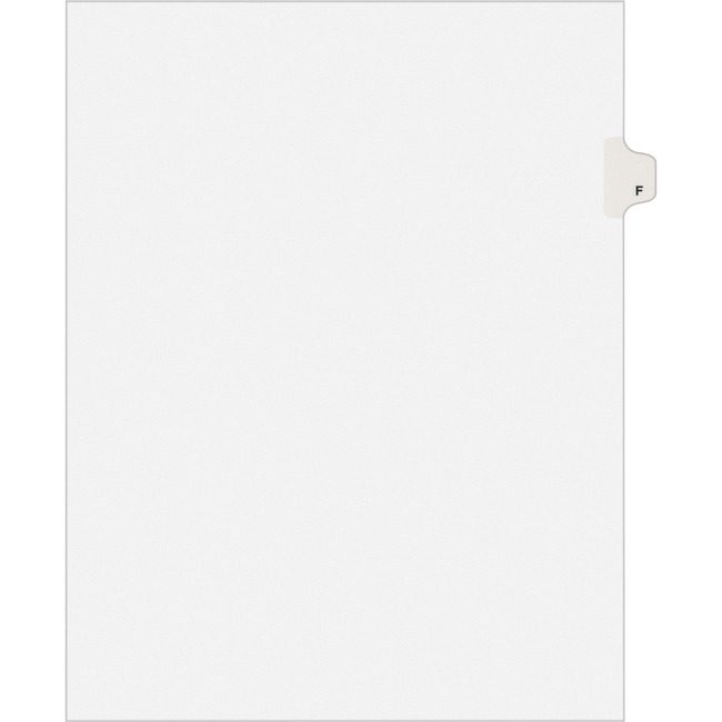 Avery Products Corporation Dividers Index Sidetab F AVE01406