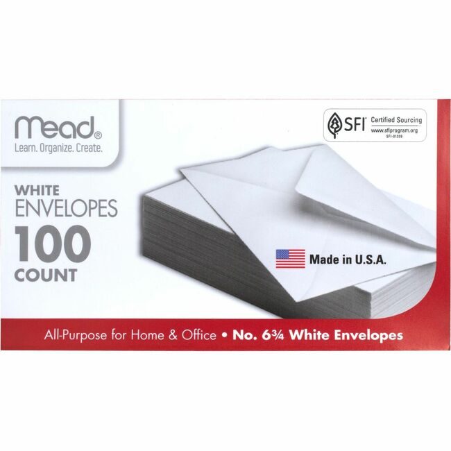 ACCO Brands Mead / Five Star Envelope Plain #6.75 We 100 MEA75100