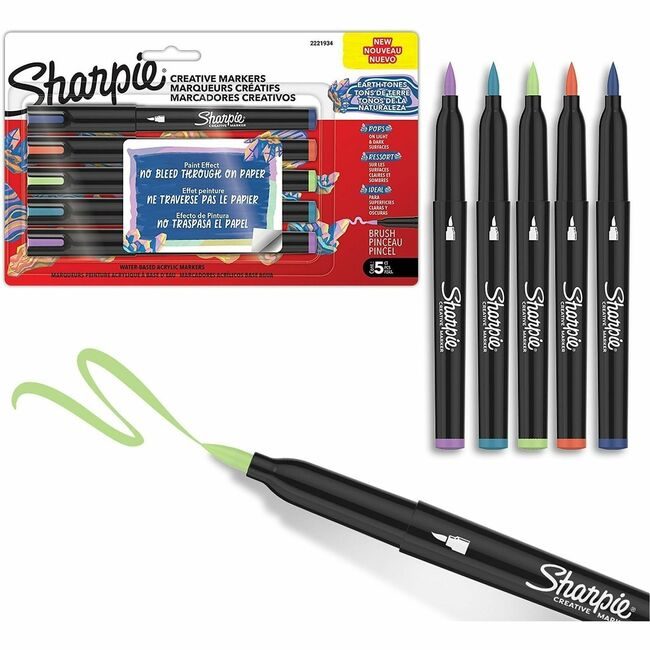 Sharpie / Expo / Prismacolor / Sanford Newell Brands / Sanford Sharpie / Expo / Prismacolor / Marker Shrp Brshcreate 5 Count SAN2221934