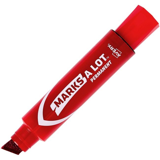 Avery Products Corporation Marker Perm Jumbo Chisel Red AVE24-147