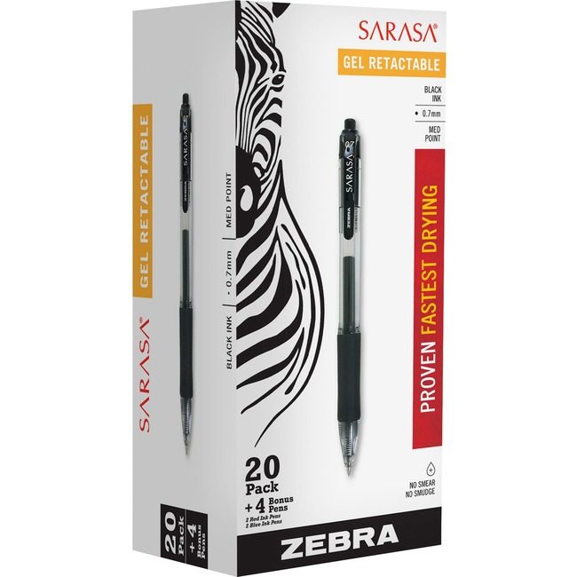 Zebra Pen Corporation Gel Sarasa Rt 0.7 24 Pack ZEB14680