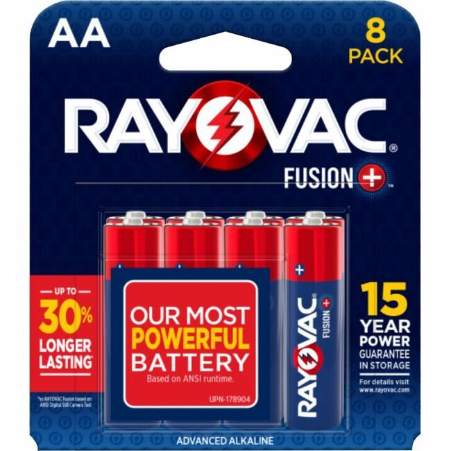 Energizer Holdings Rayovac Battery Fusion Alk Aa 8 RAY8158TFUS