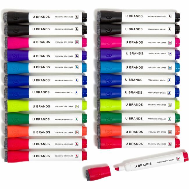 U Brands Markers De Chisel Assorted 24 Count UBR2929U0112