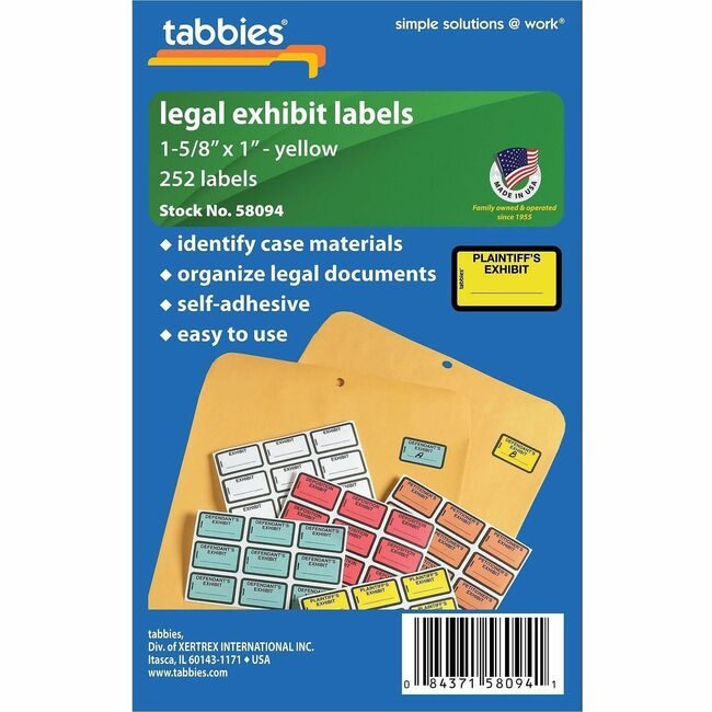 Tabbies Label Exhibit Legal Plantf Yw TAB58094